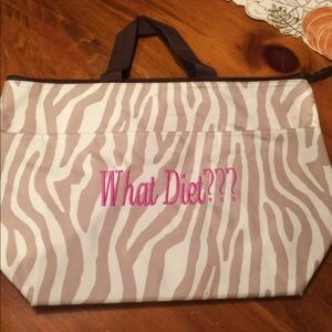 Thirty-One Zebra Lunch Tote. Retired pattern